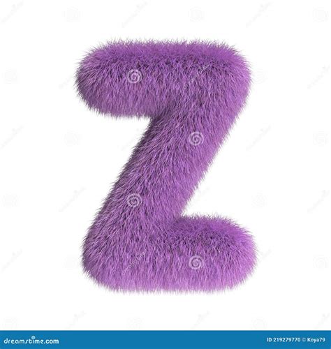 Hairy Font Furry Alphabet 3d Rendering Number 3 Royalty Free