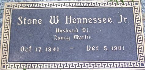 Stone Wilhite Hennessee Jr Find A Grave Memorial