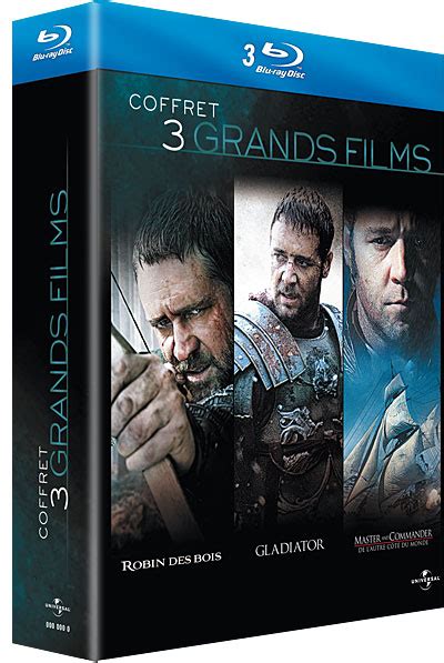 Robin Des Bois Gladiator Master And Commander Coffret Blu Ray