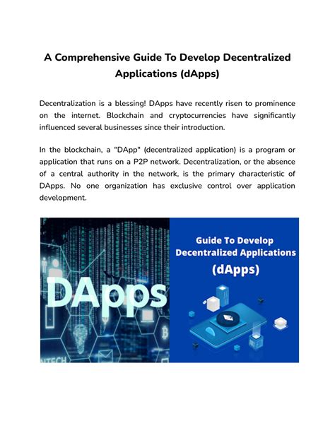 Ppt A Comprehensive Guide To Develop Decentralized Applications