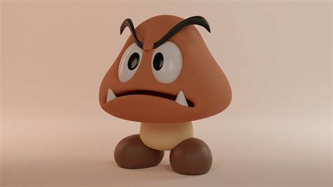 Goomba From Super Mario D Model By Clickdamn