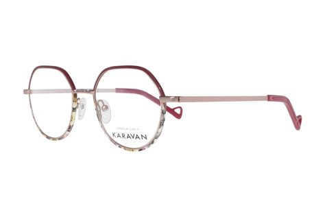 Lunettes De Vue Rondes Bordeaux Et Motif Karavan