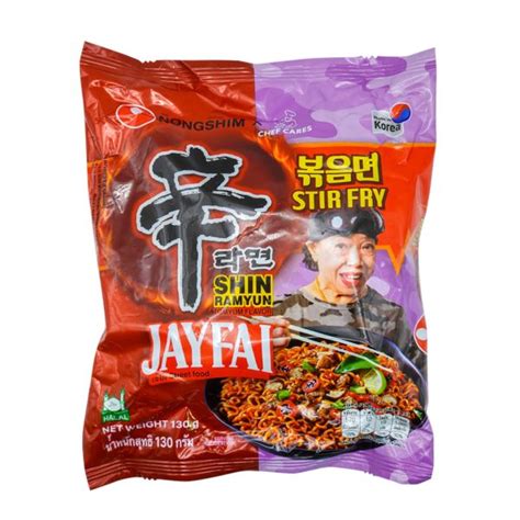 Nongshim Shin Ramyun Stir Fry Tom Yum Flavor Jay Fai Street Food G