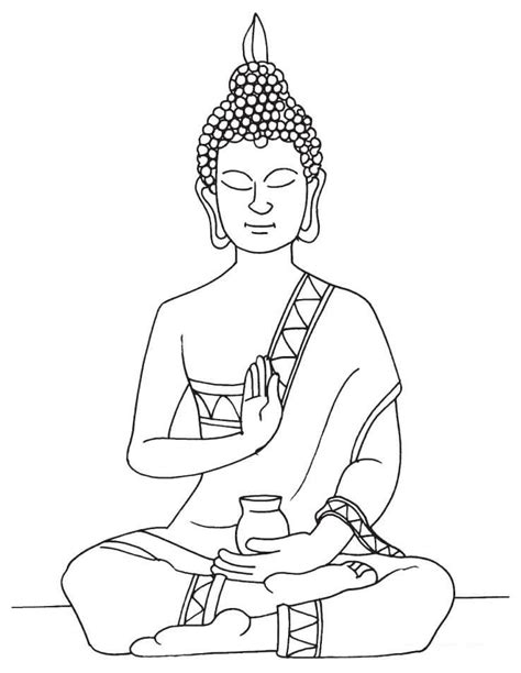 Disegno Di Statua Di Buddha Da Colorare Disegni Da Colorare E Images