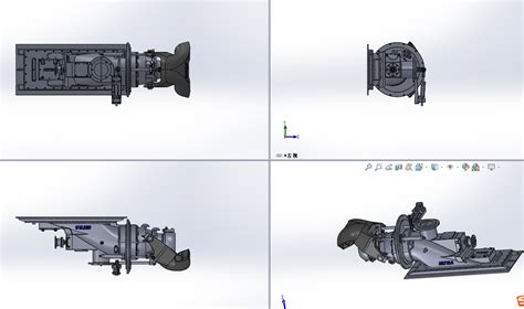 Sw喷水推进器模型三维 Solidworks 2014 模型图纸下载 懒石网