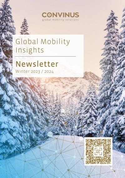 Convinus Global Mobility Insights Newsletter Winter