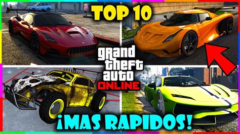 TOP 10 Los COCHES MAS RAPIDOS De GTA 5 Online 2024 Los AUTOS MAS