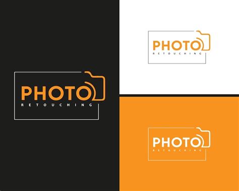 Design De Logotipo De Est Dio De Fotografia Criativa Vetorial Para Uma