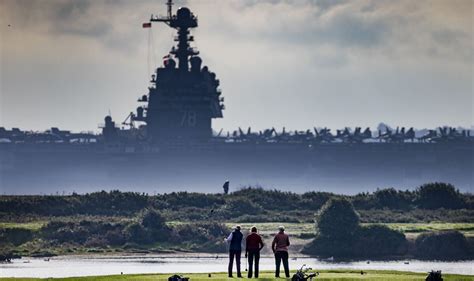 Worlds Largest Warship Looks Like A Floating City As It Sails Up The