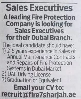 Sales Executive Dubai UAE Gulf Career Hunt