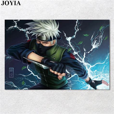 Aliexpress Buy Kakashi Hatake Naruto Poster Japanese Manga Wall