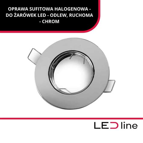 Oprawa Sufitowa Halogenowa Do Ar Wek Led Odlew Ruchoma Chrom