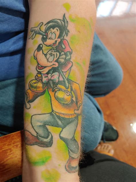 Goofy And Max Work By Mina Geist At Dixie Station Tattoo Plant City Fl