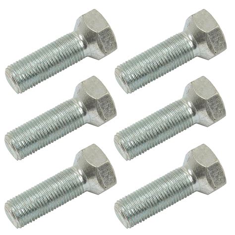 JD16 New Front Wheel Hub Lug Bolt 6 Pk 9 16 18 X 1 1 8 For John Deere