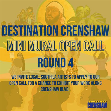 Destination Crenshaw Mural Open Call Park Mesa Heights Community Council