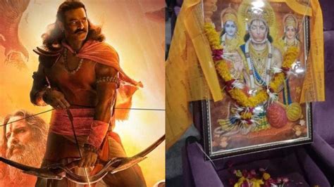 Adipurush Fans Pray At Lord Hanuman Seat In Theatres Deck It Up With