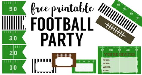 Football Banner Free Printable Football Party Paper Trail Design