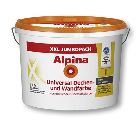 Alpina Universal Decken Und Wandfarbe Von B Discount Ansehen