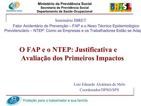 Ppt Semin Rio Ibret Fator Acident Rio De Preven O Fap E O Nexo T