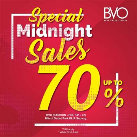 Bvo Midnight Sales Up To Off At Mitsui Outlet Park Jul