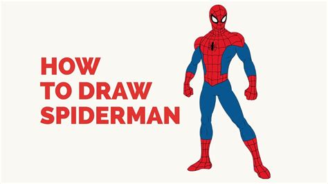 How To Draw Spiderman Step By Step Full Body