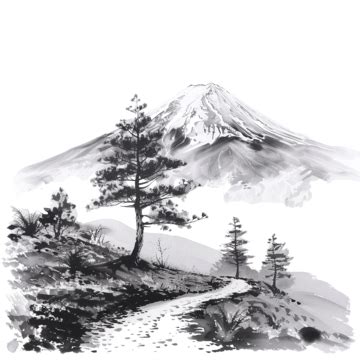 Mount Fuji Japanese Landscape Mountain Mount Fuji PNG Transparent