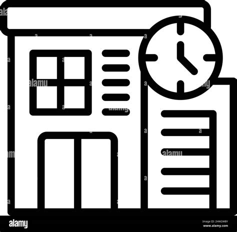 Building Self Isolation Icon Outline Vector Home Prevention Work Stay