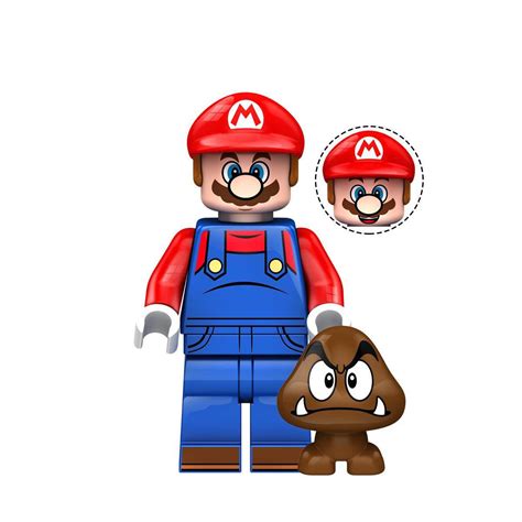 Mario Minifigures Lego Compatible Super Mario Bros Minifigure