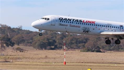 Qantas Link Boeing 717 Landing At Canberra Airport Planespotting Youtube