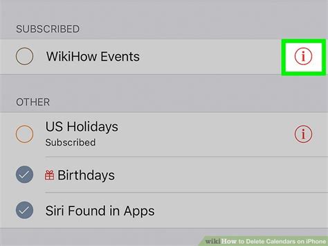 Ways To Delete Calendars On Iphone Wikihow