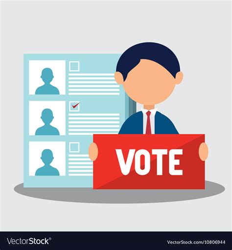 Vote and election design Royalty Free Vector Image