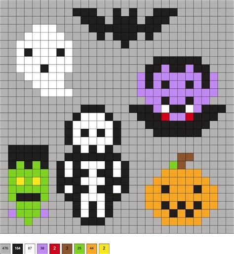 Halloween Perler Beads 50 Free Patterns Diy Candy