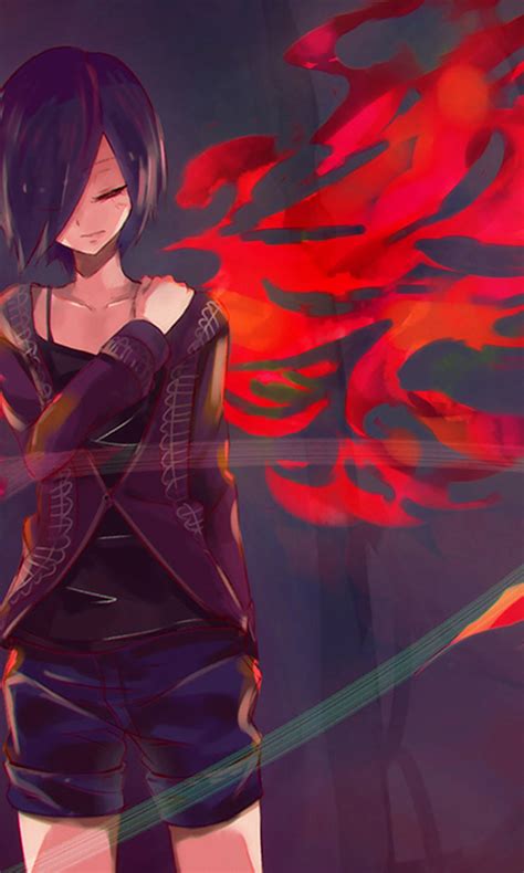 768x1280 Resolution Tokyo Ghoul Kirishima Touka Anime 768x1280