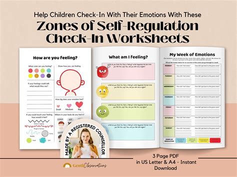 Zones Of Self Regulation Feelings Worksheet And Emotions Chart School