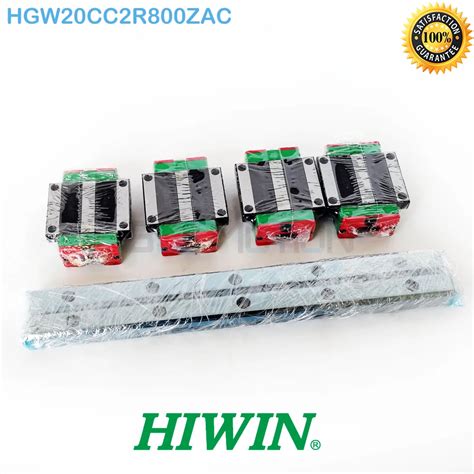 Original HIWIN Linear Guide HGR20 2pcs 800mm Guide Rail 4pcs HGW20CC