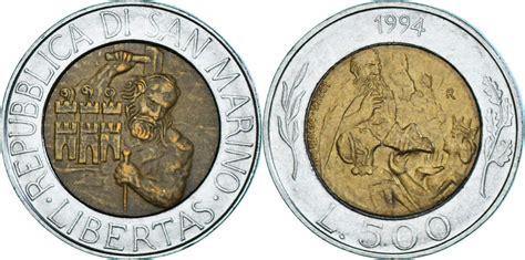 San Marino Lire R M Nze Rome Ss Bi Metallic Km Ma Shops