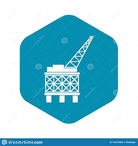 cone Da Plataforma Petrol fera Estilo Simples Ilustração do Vetor