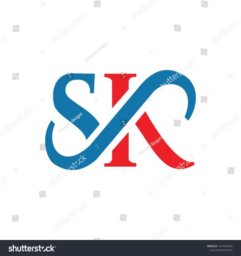 Letter Sk Logo Stock Vector (Royalty Free) 1227583222 | Shutterstock | Sk logo, Letter logo ...