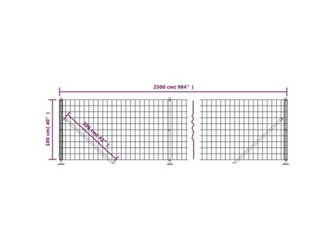 Cl ture en treillis métallique avec bride vert 1x25 m Conforama