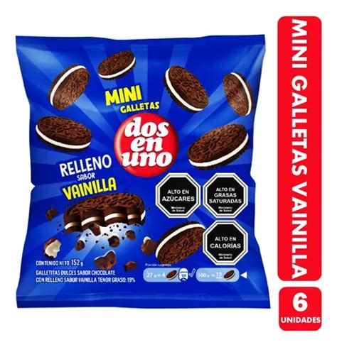 Galleta Rellena De Vainilla clásica Dos En Uno pack Con 6u Cuotas