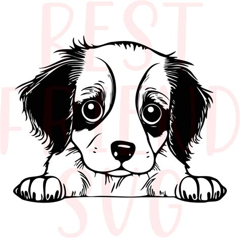 Cute Dog SVG, Cute Puppy Svg, Png, Eps, Dxf, Silhouette, Cute Dog ...