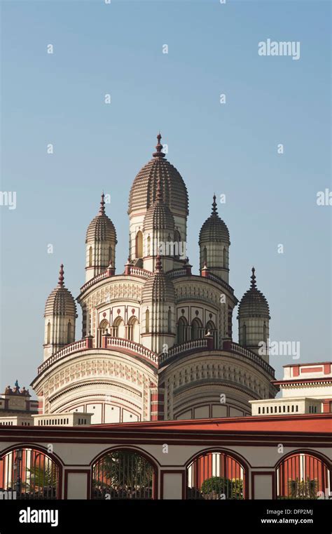 Facade Of A Temple Dakshineswar Kali Temple Kolkata West Bengal