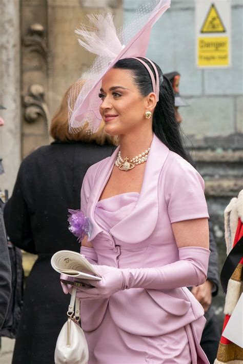 Katy Perry makes a statement in corseted look at the coronation | HELLO!