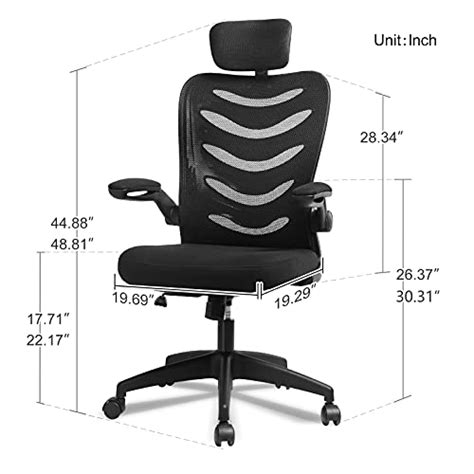 Comhoma Office Chair Ergonomic High Back Executive Adjustable Mesh