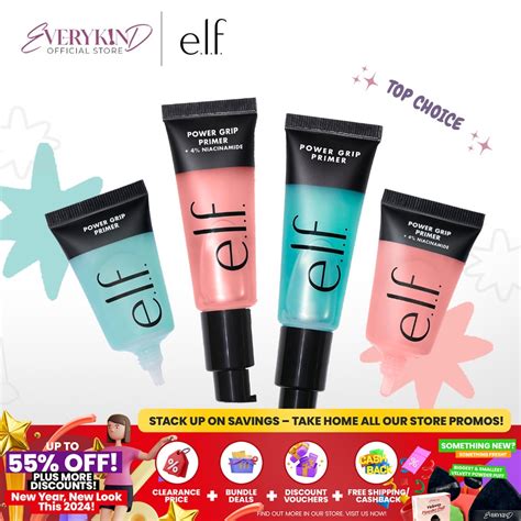 Elf Power Grip Primer Niacinamide For All Skin Types Longlasting