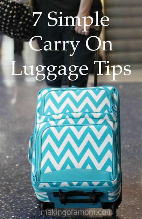 7 Simple Carry On Luggage Packing Tips