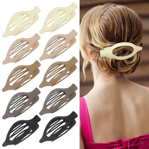 Amazon XLSXEXCL 10 Pcs Flat Hair Clips French Concord Flat Hair