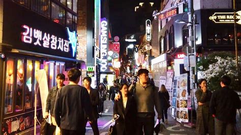 Walking Street Itaewon At Nightseoul In Korea K Fps Pov Youtube