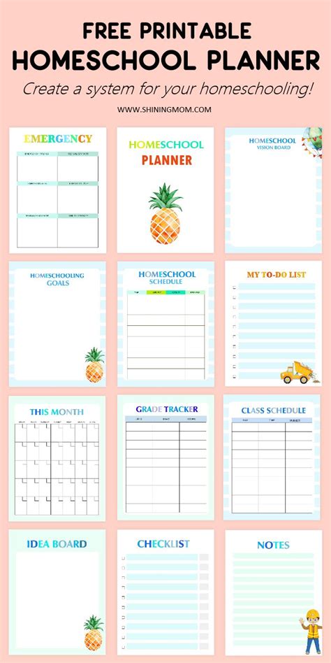 The Best Printable Homeschool Planner For Free Download Homeschool