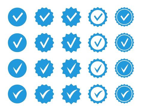 Iconos De Marca De Verificación Icono De Marcas De Verificación De